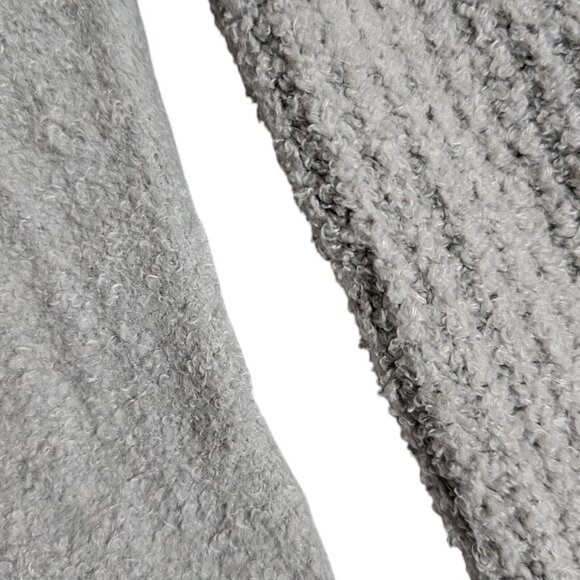 Barefoot Dreams CozyChic Lite Coastal Cardigan Sz M Light Gray Soft Knit 485 - Picture 5 of 10
